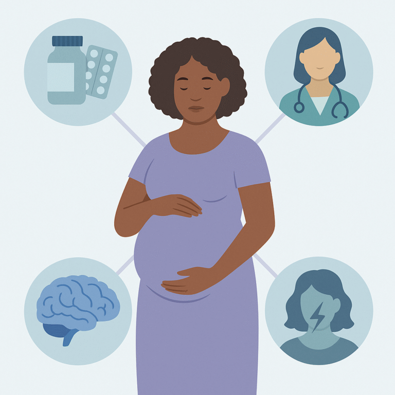 Key Factors Affecting Seizure Control in Pregnant Women with Epilepsy – illustration
