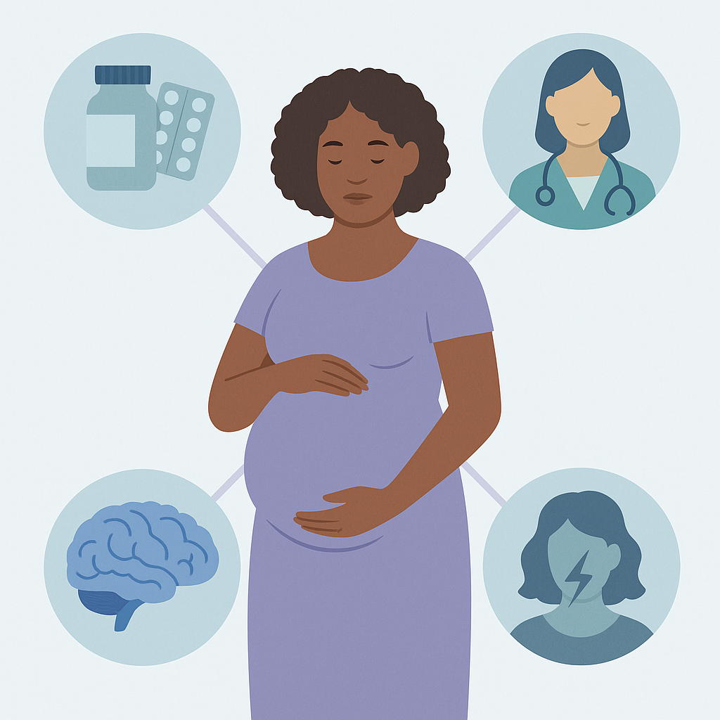 Key Factors Affecting Seizure Control in Pregnant Women with Epilepsy – illustration