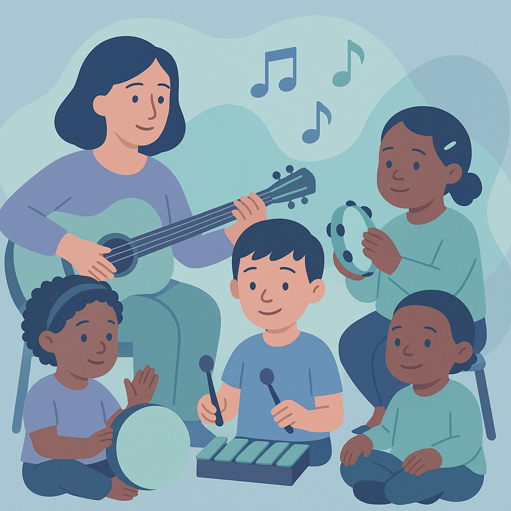Music Therapy Boosts Cognitive Skills in Children with Epilepsy – illustration