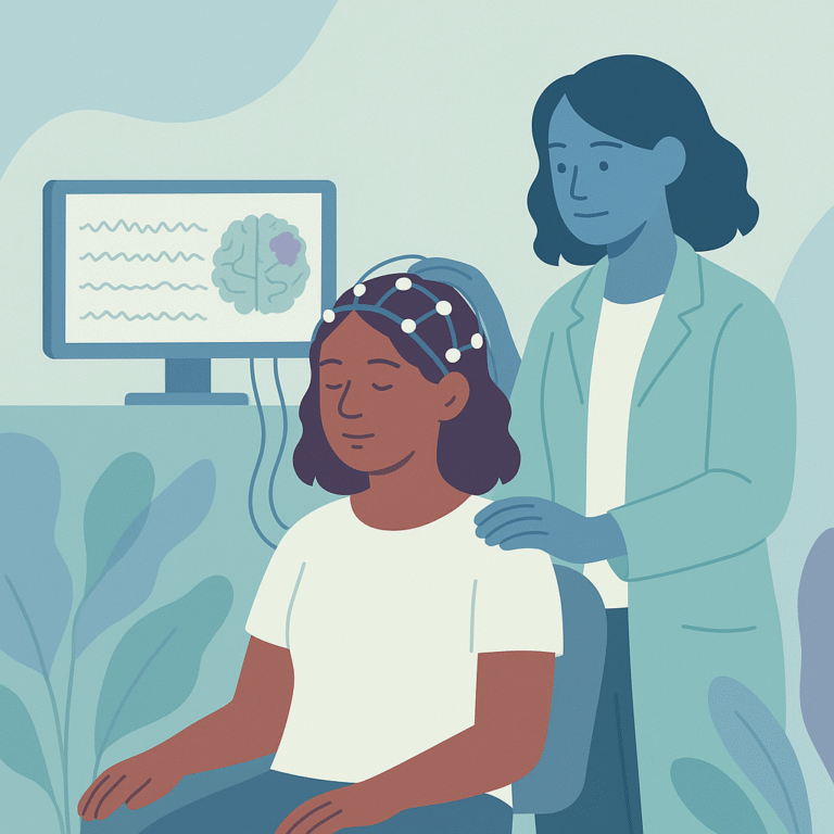 New Method Identifies Seizure Areas Using EEG Data – illustration