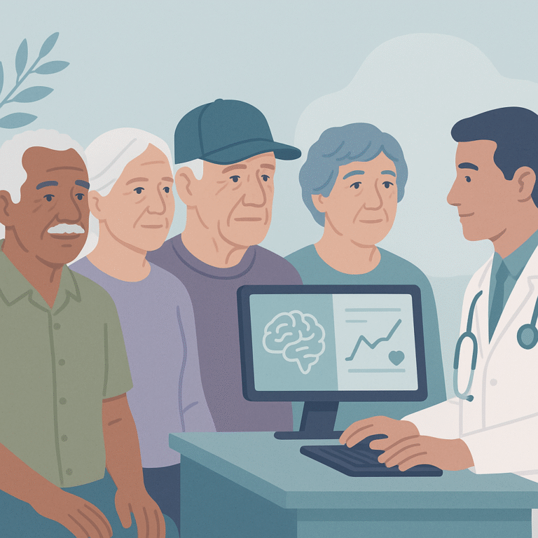 New Model Predicts Dementia and Death Risk in Older Veterans – illustration