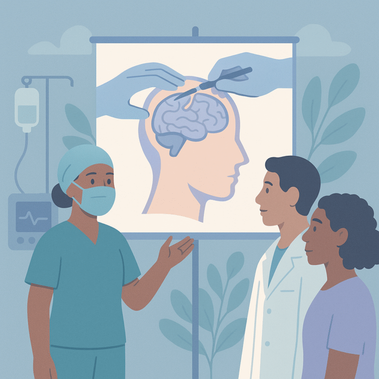 Understanding a New Surgical Technique for Brain Surgery – illustration