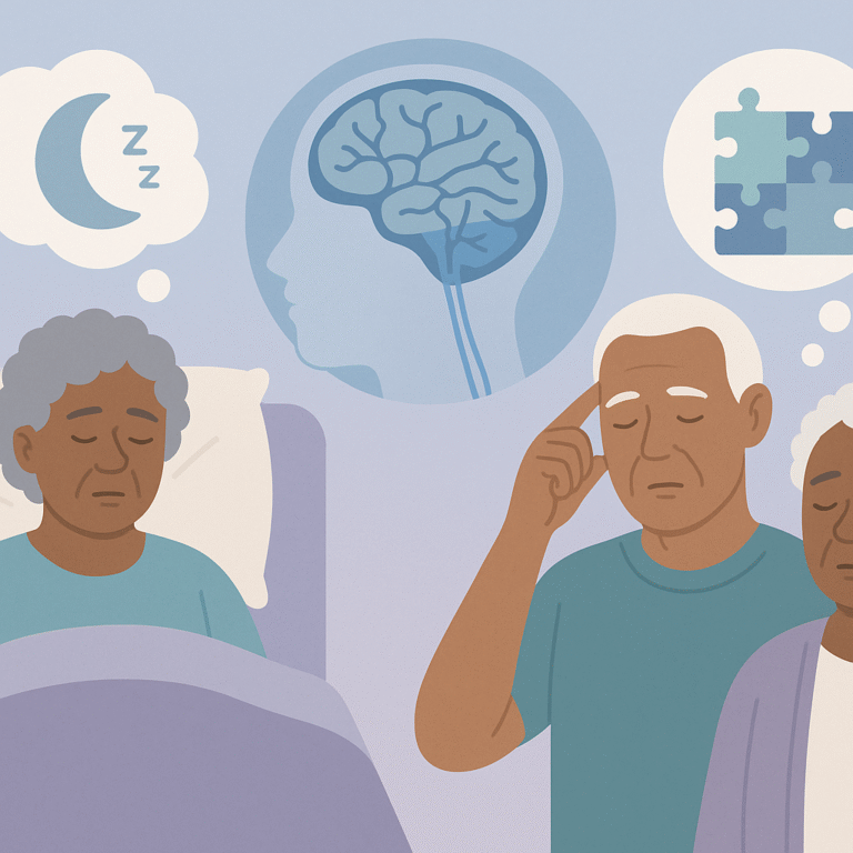 Glymphatic System Issues Linked to Sleep and Memory Problems in Seniors – illustration