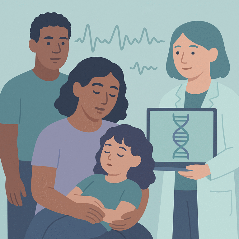 Rapid Genomic Testing Helps Children with Severe Epilepsy – illustration