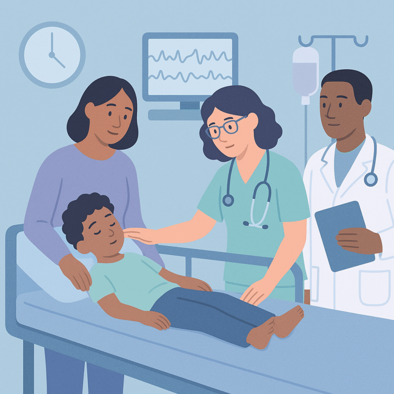 Managing First Seizures in Pediatric Emergency Care – illustration
