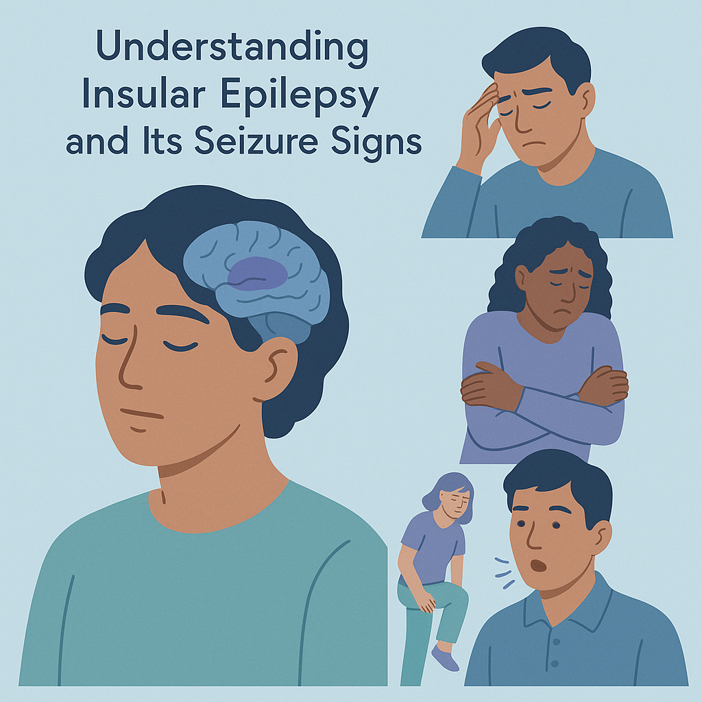 Understanding Insular Epilepsy and Its Seizure Signs – illustration