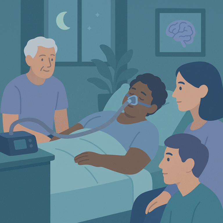 Understanding Sleep Apnea in Patients with Epilepsy – illustration