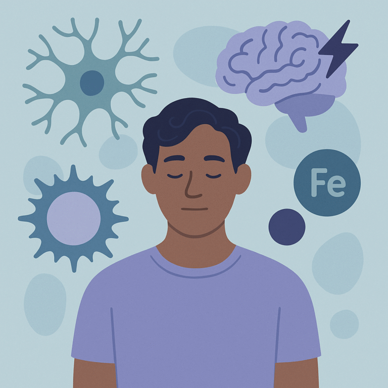 Microglia May Drive Inflammation and Iron Issues in Epilepsy – illustration