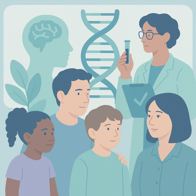 Improving Access to Genetic Testing for Neurodevelopmental Disorders – illustration