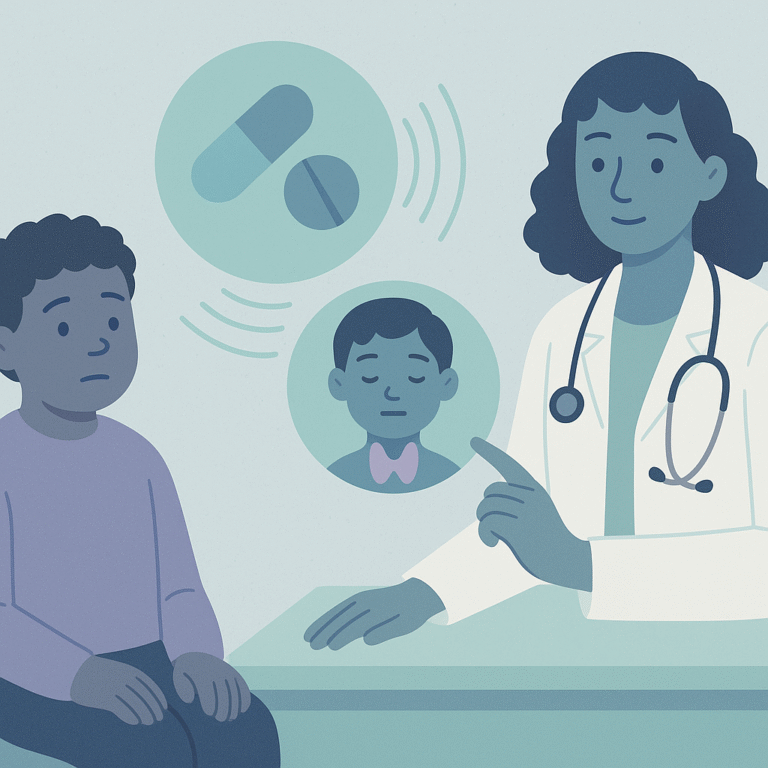 Valproate Therapy Linked to Rare Hypothyroid Symptoms in Child – illustration