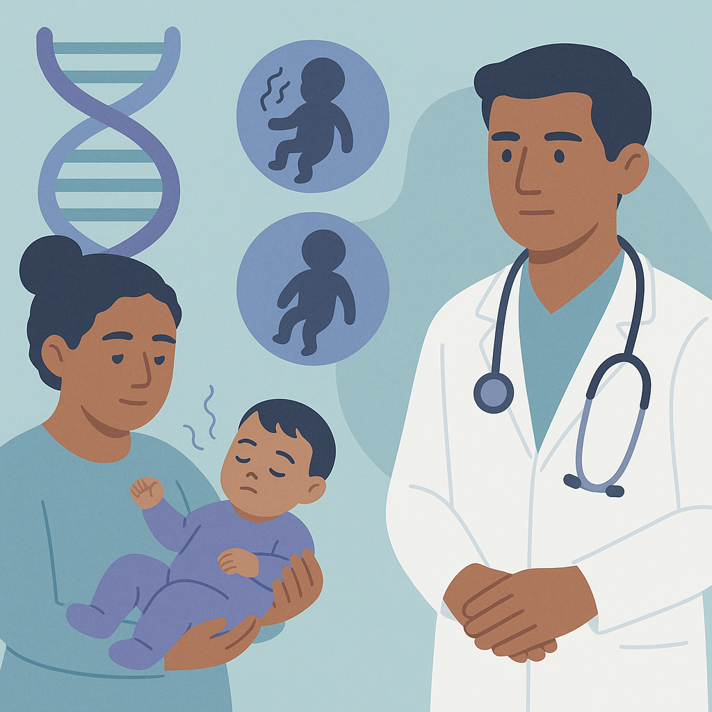 New Genetic Variant Linked to Infantile Spasms and Hypotonia – illustration