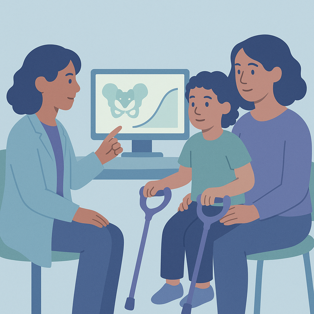 New Tool Predicts Hip Dysplasia Risk in Cerebral Palsy Kids – illustration