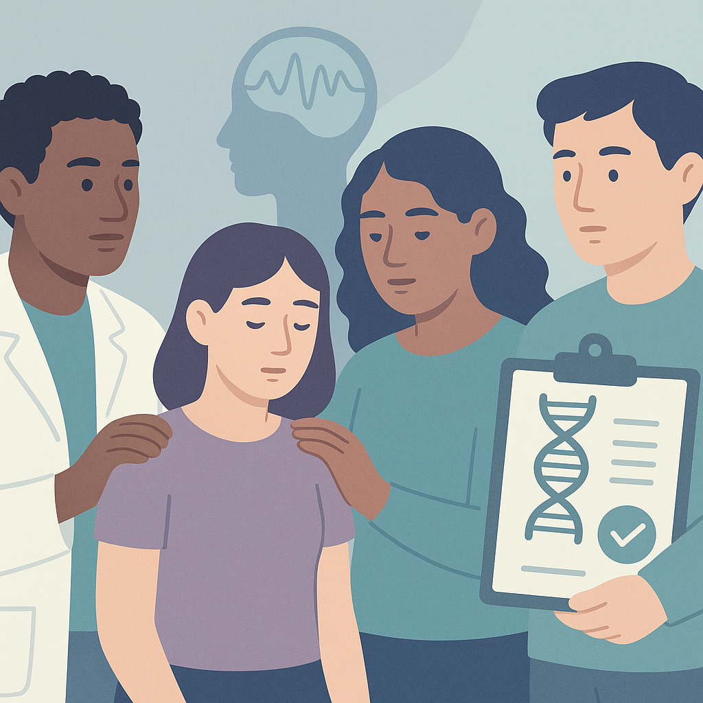 Improving Access to Genetic Testing for Unexplained Epilepsy – illustration