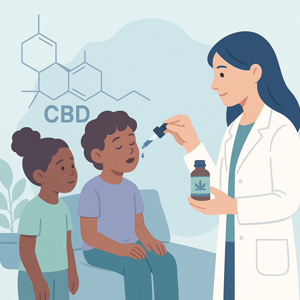 Epidyolex Safely Increases CBD Levels in Children with Epilepsy – illustration