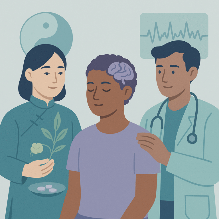 Combining Traditional Chinese and Western Medicine for Epilepsy Treatment – illustration