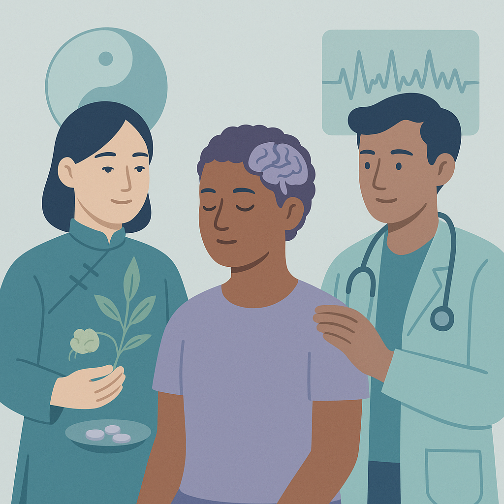 Combining Traditional Chinese and Western Medicine for Epilepsy Treatment – illustration