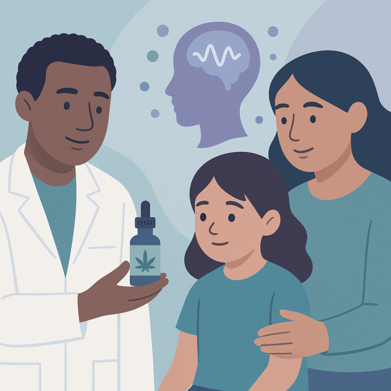CBD Shows Promise for Drug-Resistant Epilepsy in Kids – illustration