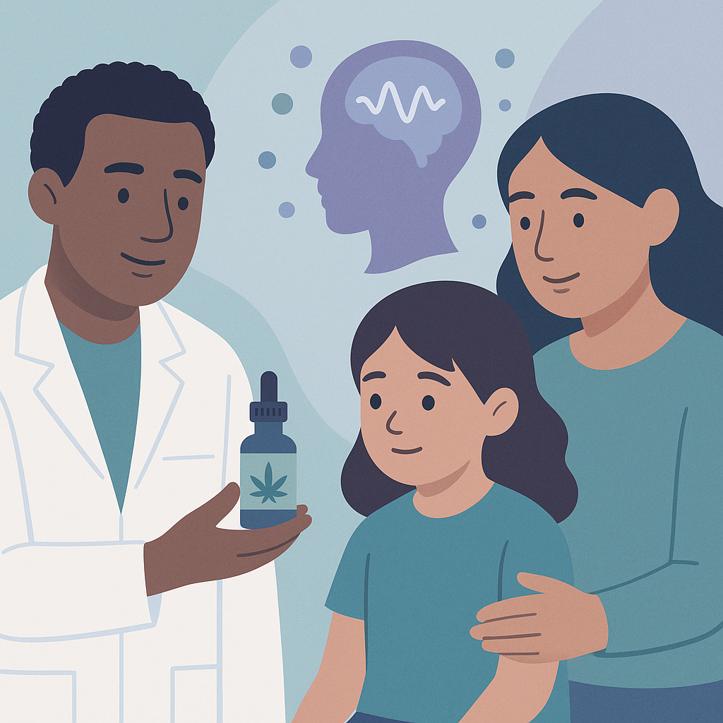 CBD Shows Promise for Drug-Resistant Epilepsy in Kids – illustration