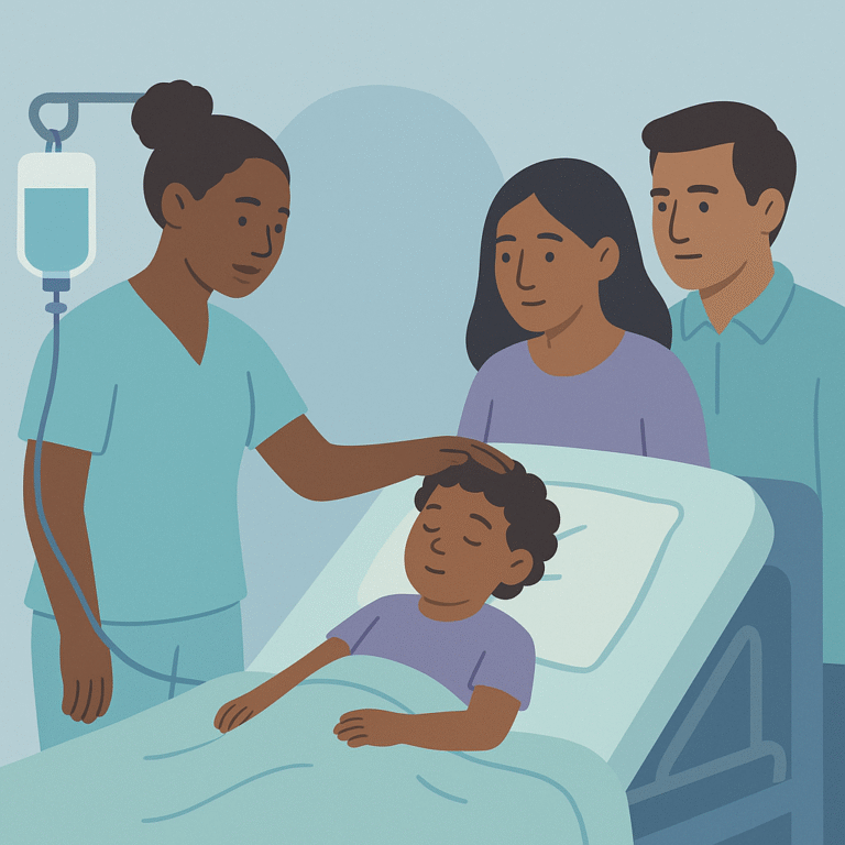 Early Midazolam Infusion Improves Care for Kids with Seizures – illustration