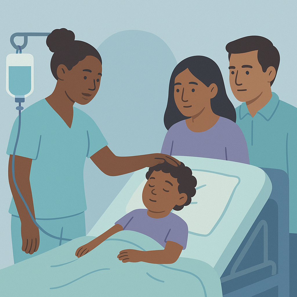 Early Midazolam Infusion Improves Care for Kids with Seizures – illustration