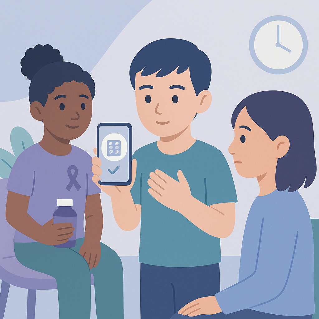 Mobile App Helps Kids with Epilepsy Remember Medications – illustration