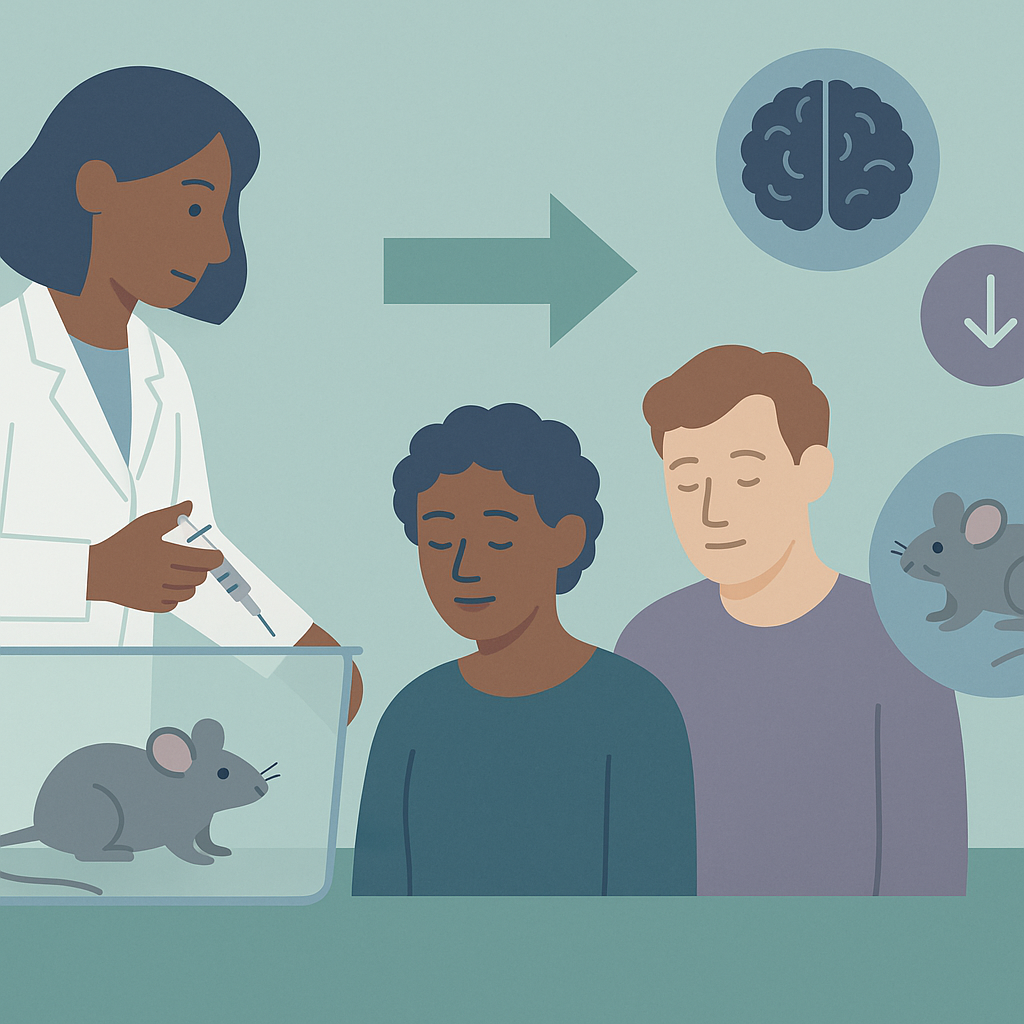 KMO Inhibition Reduces Seizures and Depression in Mice – illustration