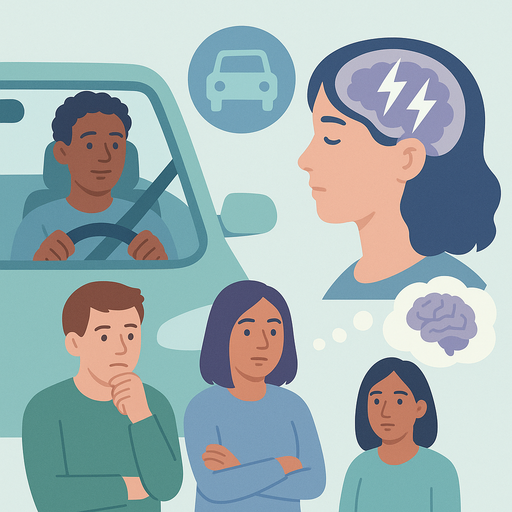 New Test Measures Epilepsy Effects on Driving and Thinking – illustration
