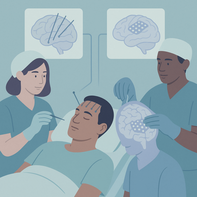 SEEG and SDE Offer Safe Options for Seizure Localization – illustration