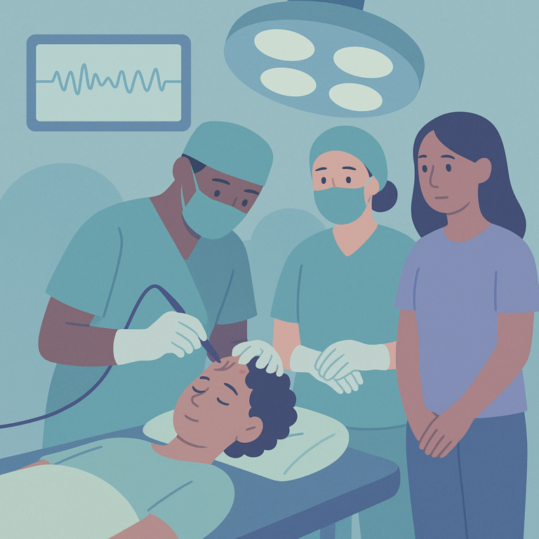 Surgery Can Reduce Seizures in Autism and Epilepsy Patients – illustration