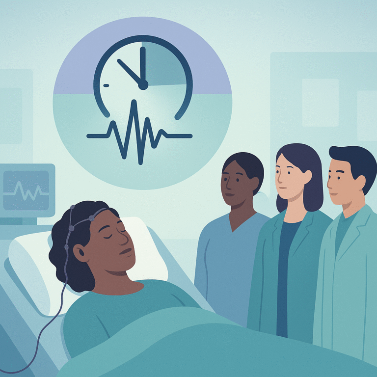 Most Seizures Detected Within 24 Hours of Monitoring – illustration