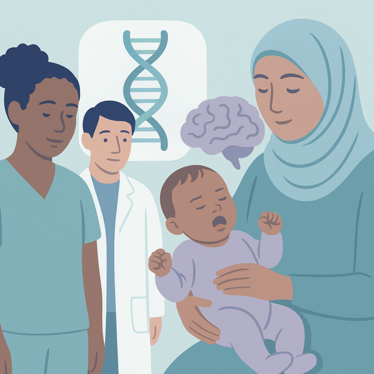 Improving Genetic Testing Access for Infants with Epilepsy – illustration
