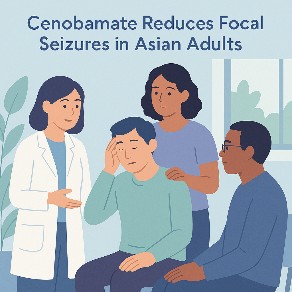 Cenobamate Reduces Focal Seizures in Asian Adults – illustration