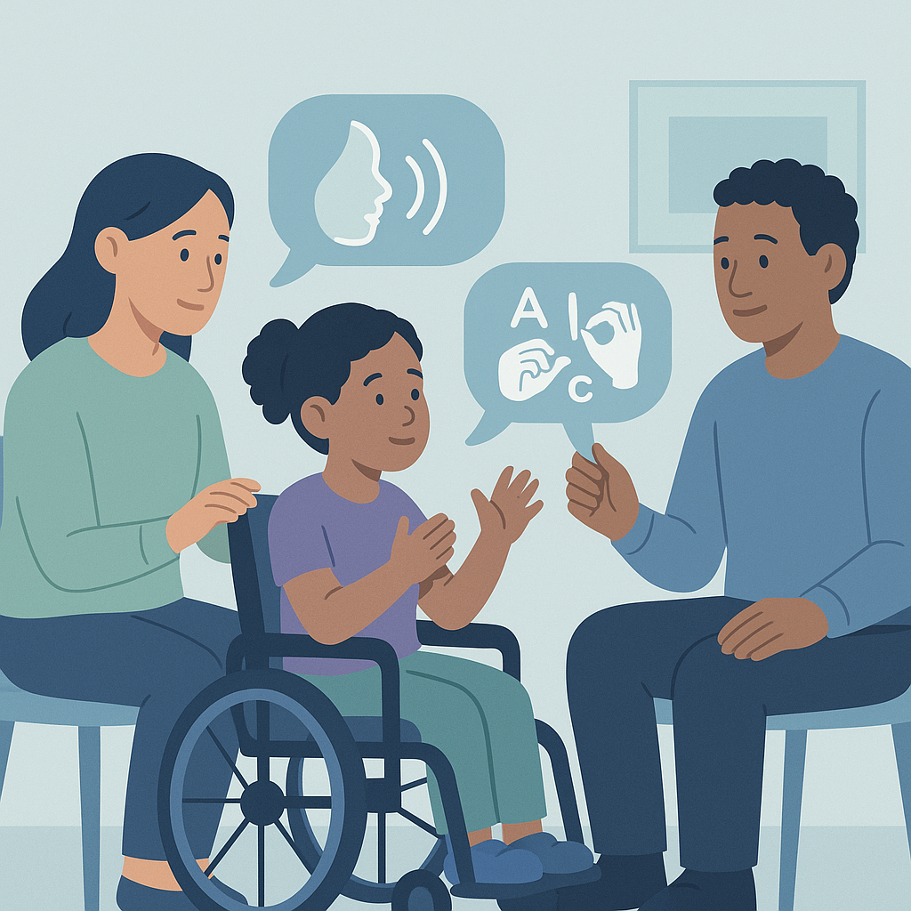 Parents Prioritize Improving Communication for Children with Severe Conditions – illustration
