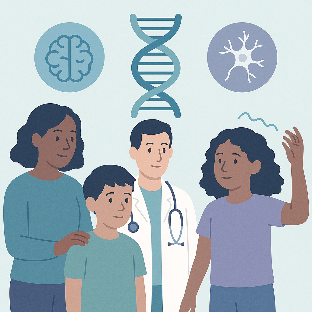 Understanding Genetic Factors in Pediatric Epilepsy and Movement Disorders – illustration