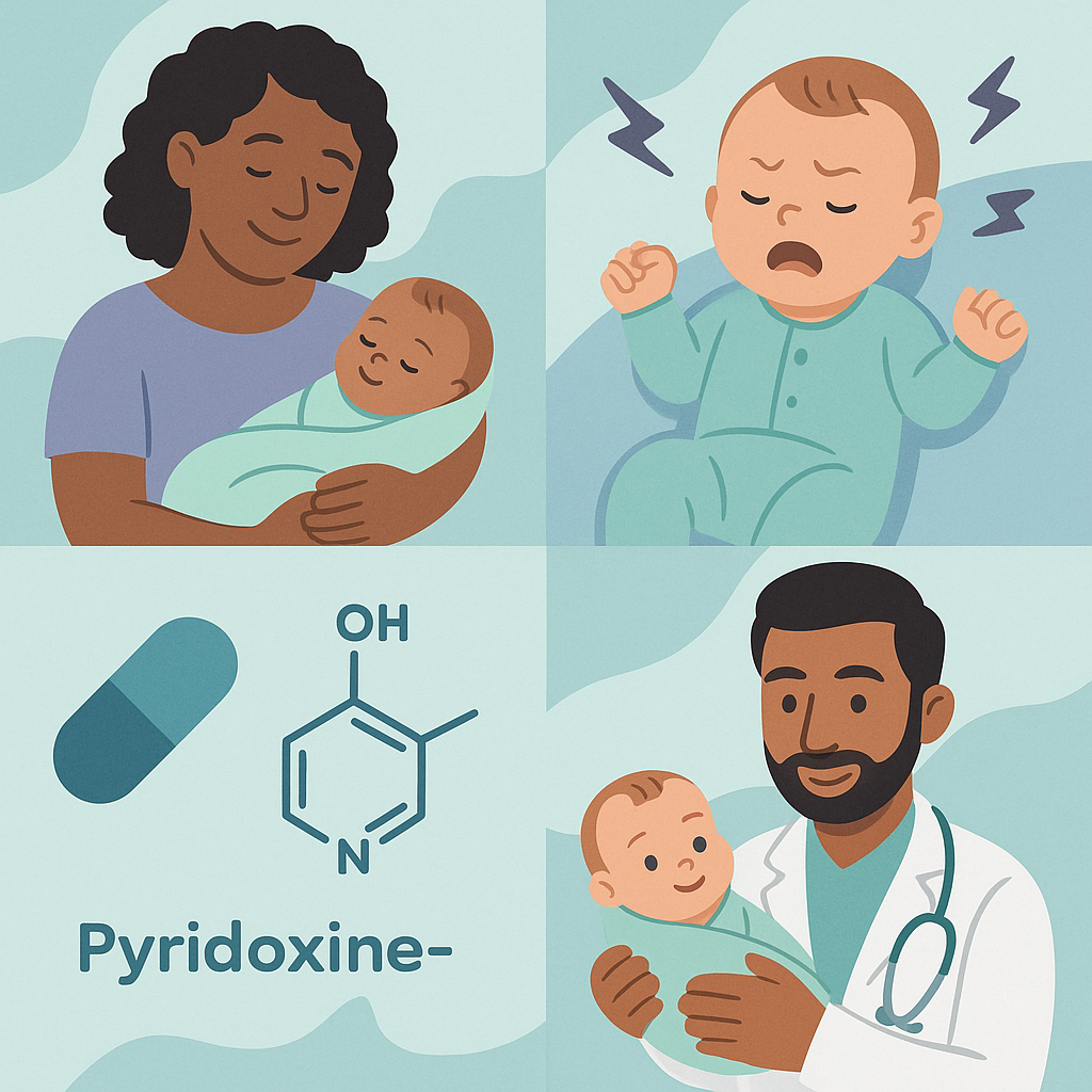 Understanding Pyridoxine-Dependent Epilepsy in Newborns – illustration
