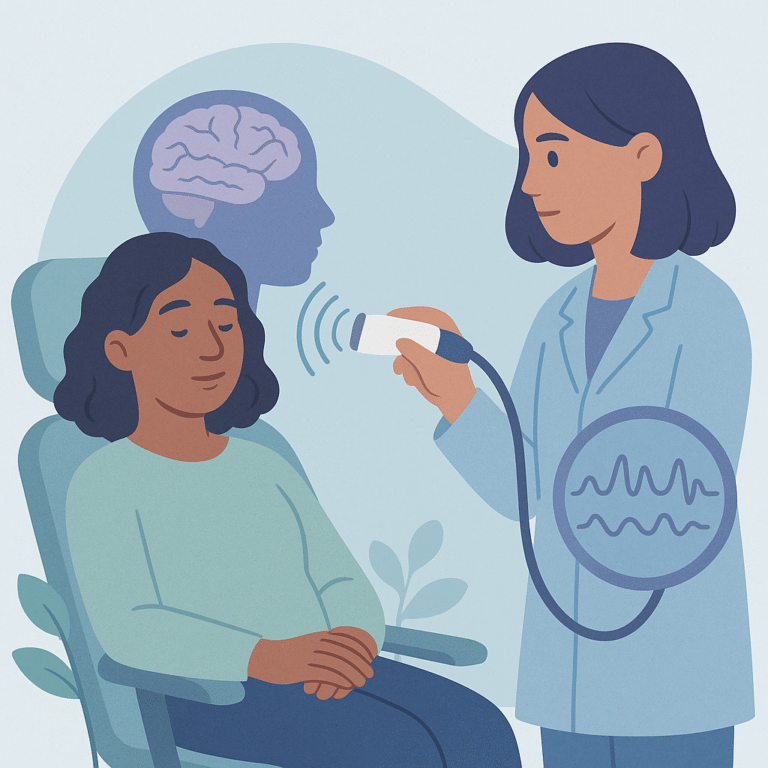 New Brain Treatment Uses Sound Waves for Neurological Disorders – illustration