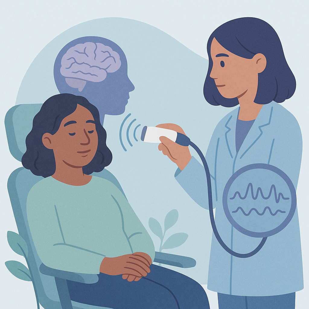 New Brain Treatment Uses Sound Waves for Neurological Disorders – illustration