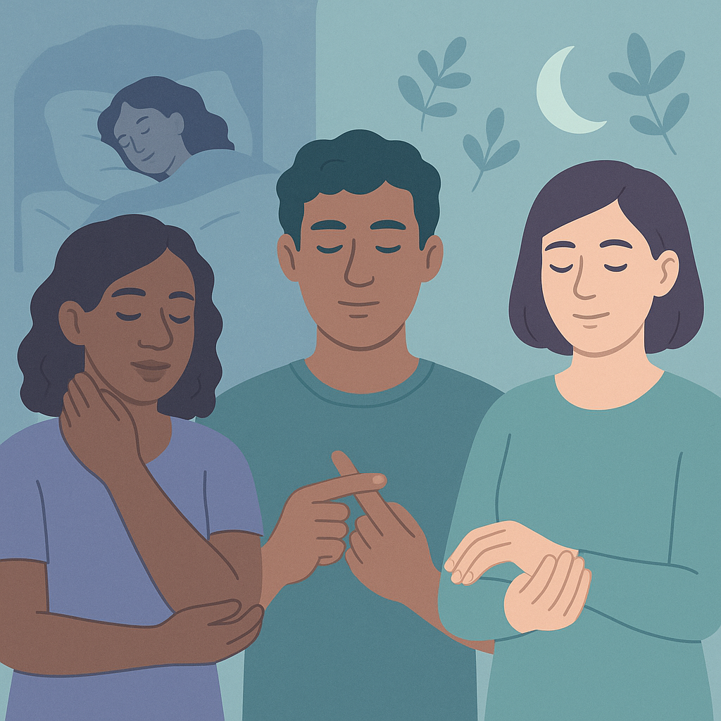 Self-Acupressure Improves Sleep and Reduces Fatigue in Epilepsy – illustration