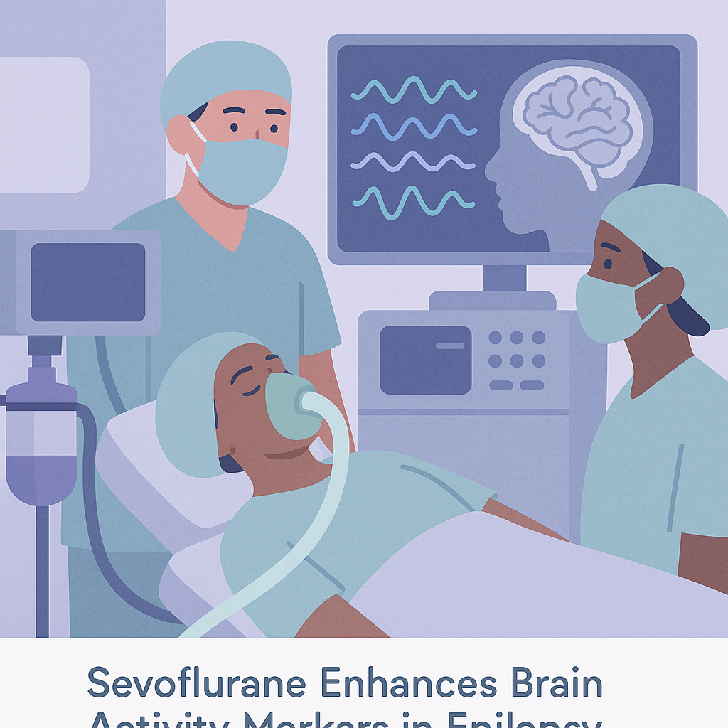 Sevoflurane Enhances Brain Activity Markers in Epilepsy Surgery – illustration