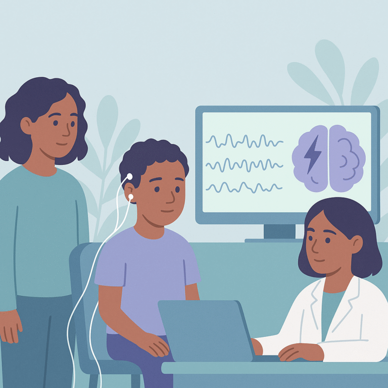 New Method Detects Seizure Warning Signs in Children – illustration