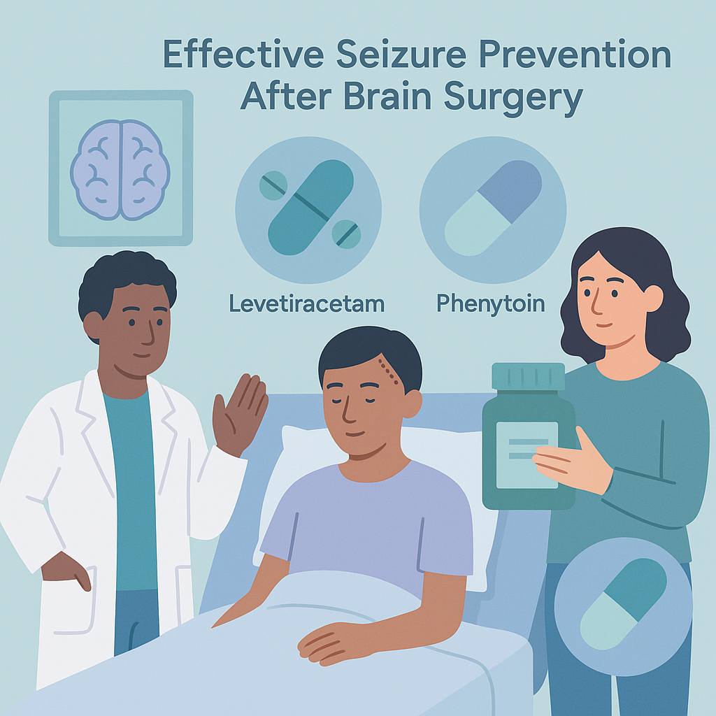 Effective Seizure Prevention After Brain Surgery with Levetiracetam and Phenytoin – illustration