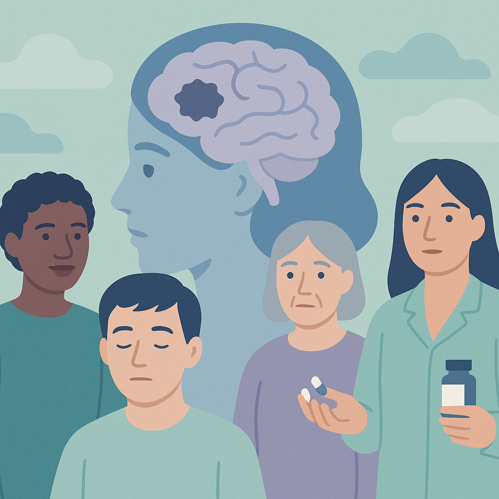Cytotoxic Lesions Linked to Epilepsy and Medication Changes – illustration