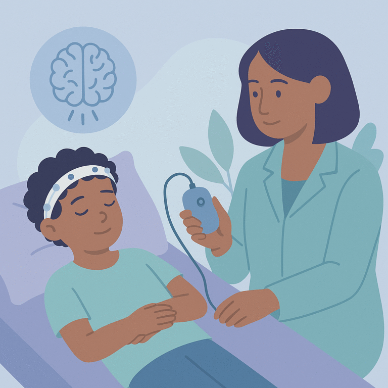 Effective Neurostimulation Reduces Seizures in Pediatric Epilepsy – illustration
