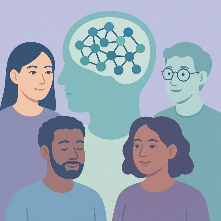 Modular Brain Networks Help Balance Excitation and Inhibition – illustration