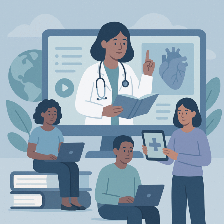 Improving Healthcare Knowledge Through Nationwide Digital Education – illustration