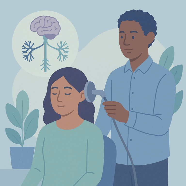 Low-Frequency Ultrasonic Stimulation May Help Balance Autonomic Nervous System – illustration