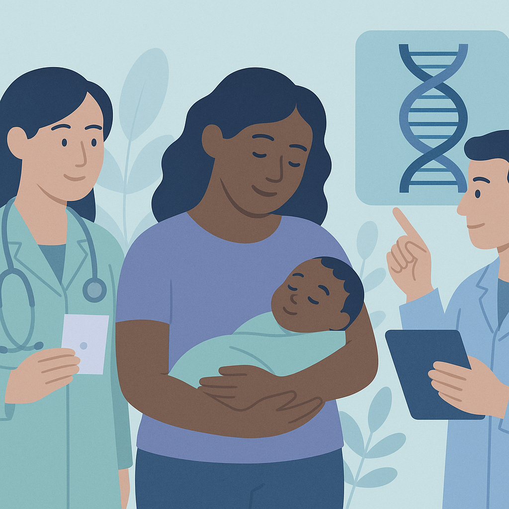 Evaluating Newborn Screening with Whole Genome Sequencing – illustration