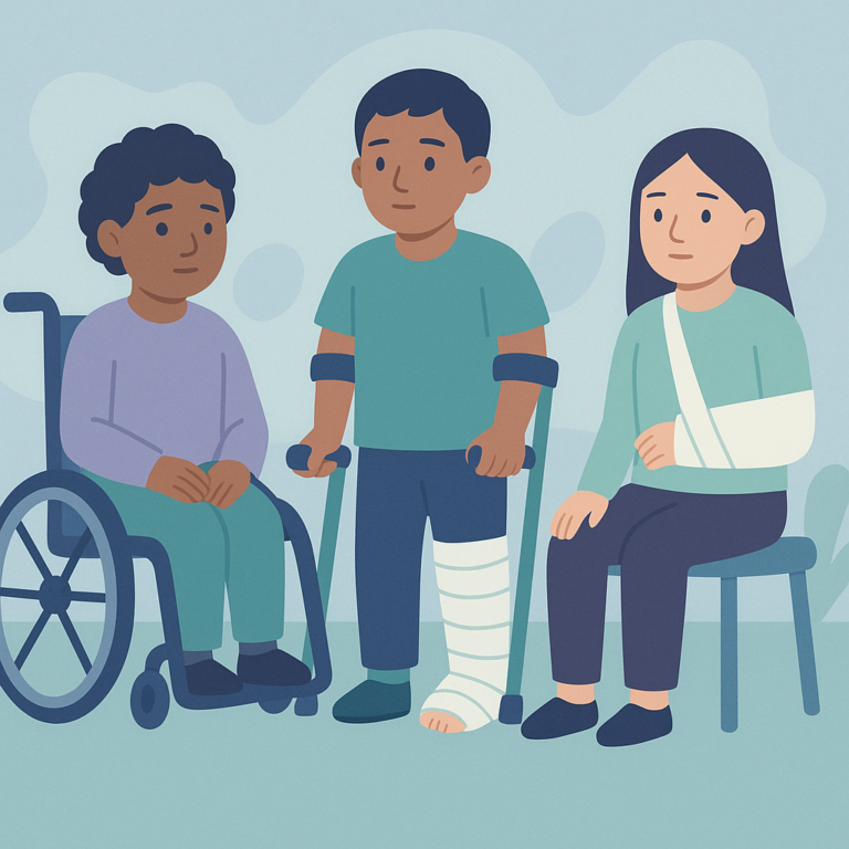 Children With Cerebral Palsy Face Higher Fracture Risks – illustration