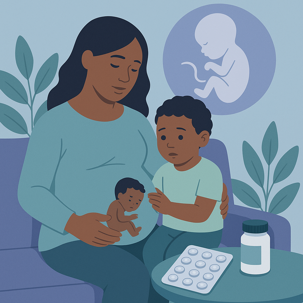 Prenatal Antiseizure Medications May Impact Child Development – illustration