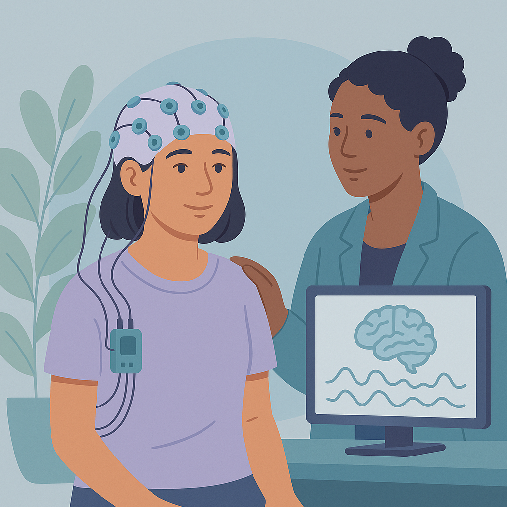 New Device Safely Records Brain Activity for Epilepsy Care – illustration